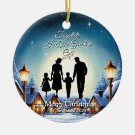 Elegante Moderne Vintage Weihnachten Keramik Ornament