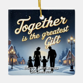 Elegante Moderne Vintage Weihnachten Keramikornament