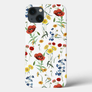 Elegante Moderne Vintage Wildblumen Poppy Daisy Case-Mate iPhone Hülle