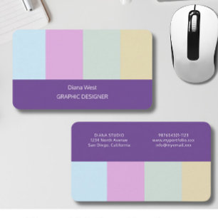 Elegante moderne violette Visitenkarte