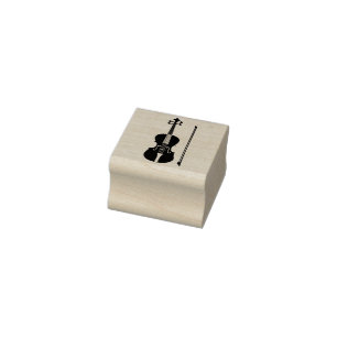 Elegante moderne Violin kühle klassische Festivalm Gummistempel
