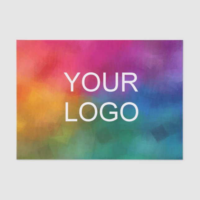 Elegante, moderne Vorlage Ihr Logo hier Seidenpapier (Vorderseite)