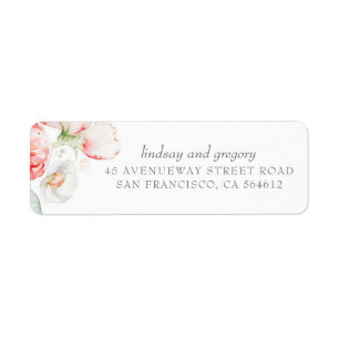 Elegante moderne Wasserfarbe rosa Blumen