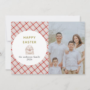 Elegante moderne Wasserfarbeier Frohe Ostern Foto Feiertagskarte