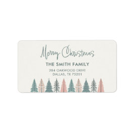 Elegante Moderne Weihnachten Adressaufkleber