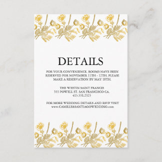 Elegante moderne weiße Hochzeitseinladung Begleitkarte