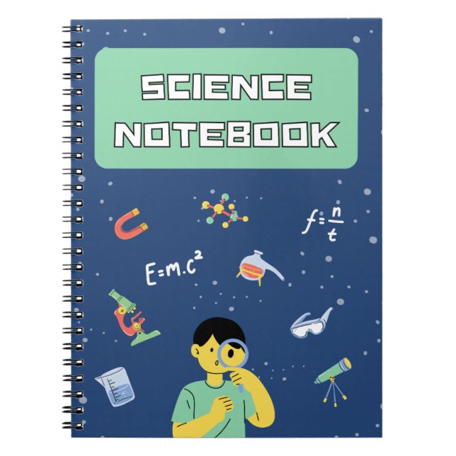 Elegante moderne Wissenschaft Notizblock (Vorderseite)
