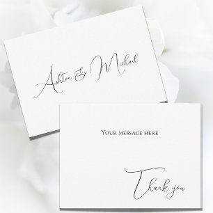 Elegante moderne Wohnung Dankeschön Karte