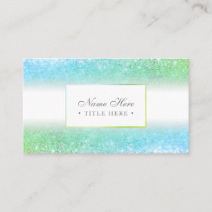 Elegante modische Luxe grüne Visitenkarte