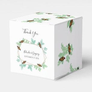 Elegante Monarch Butterfly Wedding Geschenkschachtel