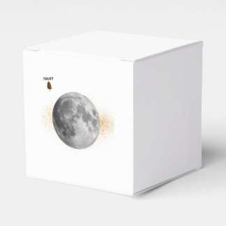 Elegante Mond- und Sternennacht-Geschenkbox Geschenkschachtel