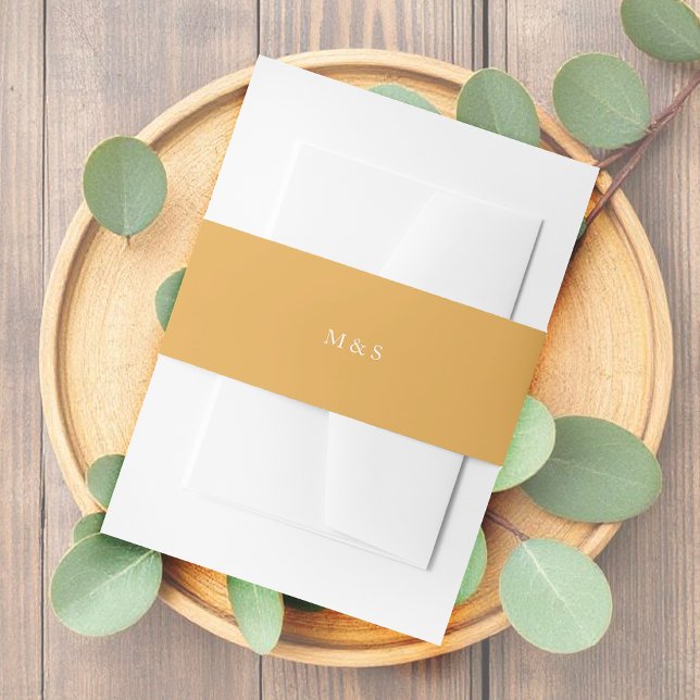 Elegante monochromatische Pastel Earthy Personalis Einladungsbanderole (Von Creator hochgeladen)