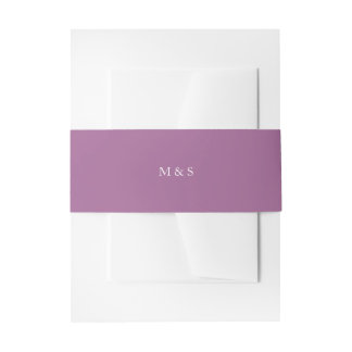 Elegante monochromatische Pastel Lila Personalisie Einladungsbanderole