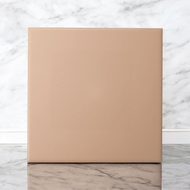 Elegante monochrome Soft Orange Moderne Minimalist Fliese (Von Creator hochgeladen)