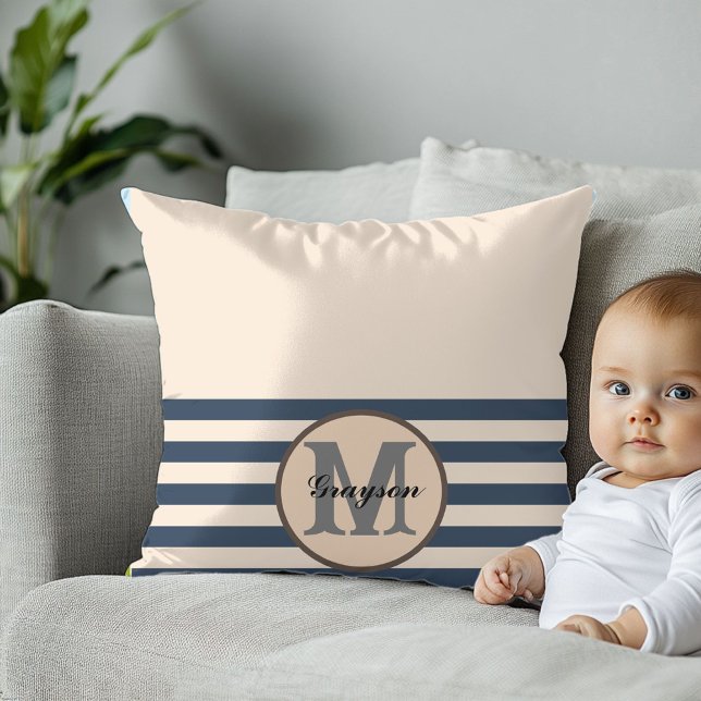 Elegante Monogram Babydusche Geschenk Baby Bib Kissen (Von Creator hochgeladen)