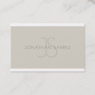 Elegante Monogram Beruflich Sleek Template Luxe Visitenkarte