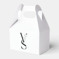 Elegante Monogram Black & White Gevor Box