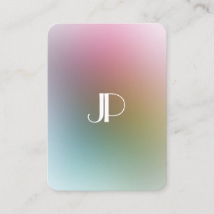 Elegante monogram farbenfrohe Vorlage Luxus Modern Visitenkarte
