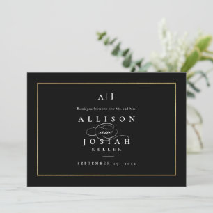 Elegante Monogram Gold Wedding