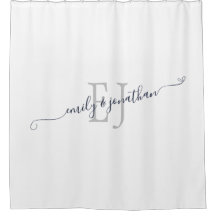 Elegante Monogram-Initials White