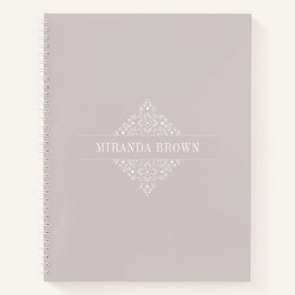 Elegante Monogram Minimalistisch Simple Classy Notizbuch