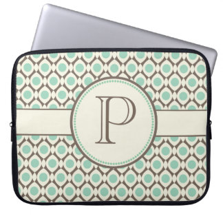 Elegante Monogram, Modernes Design Notebook-Bag Laptopschutzhülle