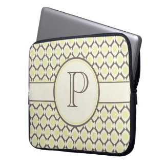 Elegante Monogram, Modernes Design Notebook-Bag Laptopschutzhülle