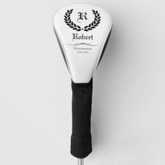 Elegante Monogram Name Trauzeugen Trauzeuge Gesche Golf Headcover