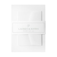Elegante Monogram Script Sage Green Simple Wedding