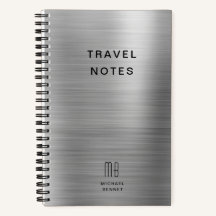 Elegante Monogram Silver Gray Travel
