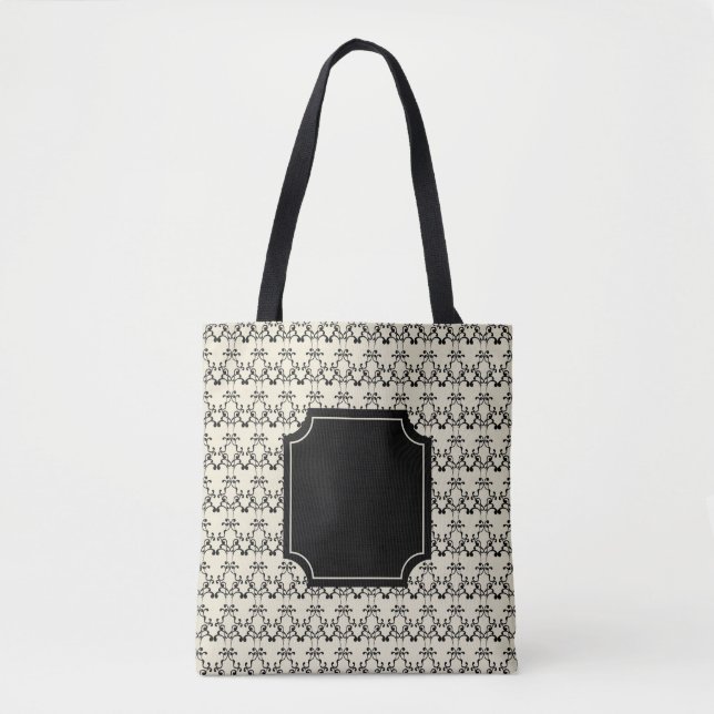 Elegante Monogram Tote Bag (Vorderseite)