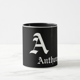 Elegante Monogramm-A-Vorlage Tasse