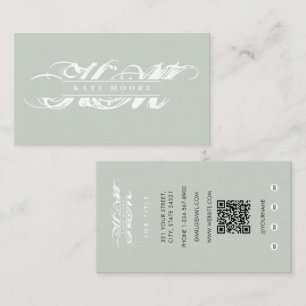 Elegante Monogramm-Anfangsbuchstaben Professional Visitenkarte