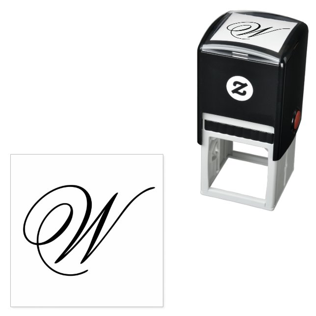 Elegante Monogramm-Briefmarke Permastempel (Beispiel)