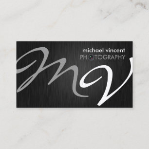 Elegante Monogramm-Fotografie-Visitenkarte Visitenkarte