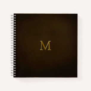 Elegante Monogramm-Imitate antike Notizbuch