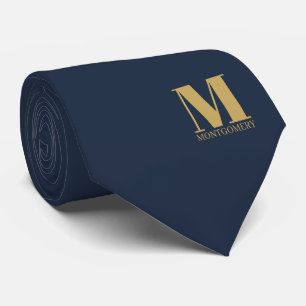 Elegante Monogramm + Name Hochzeitskrawatte Krawatte