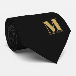 Elegante Monogramm + Name Hochzeitskrawatte Krawatte