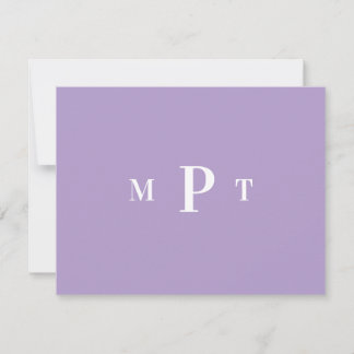 Elegante Monogramm-Papeterie-Einladung Einladung