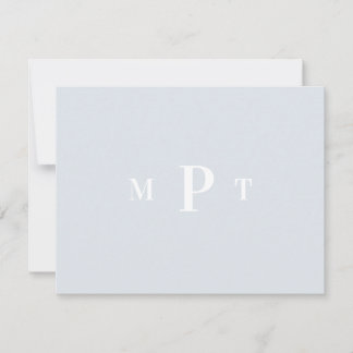 Elegante Monogramm-Papeterie-Einladung Einladung