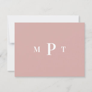 Elegante Monogramm-Papeterie-Einladung Einladung