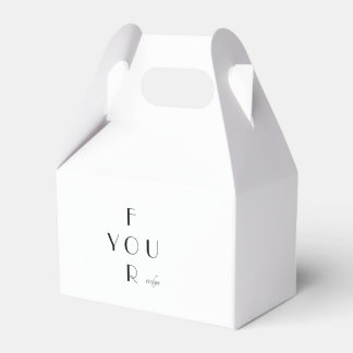 Elegante Monogramm personalisierte Geschenkbox Geschenkschachtel