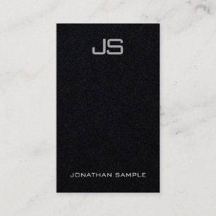 Elegante Monogramm-vertikale Schablonen-luxuriöses Visitenkarte