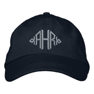 Elegante monogrammierte bestickte Mütze Baseballkappe