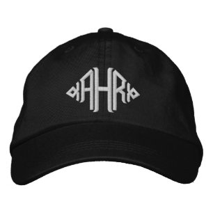 Elegante monogrammierte bestickte Mütze Baseballkappe