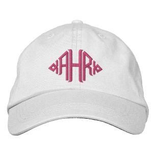 Elegante monogrammierte bestickte Mütze Baseballkappe