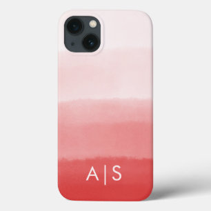 Elegante monogrammierte Initialen verblasstes Kora Case-Mate iPhone Hülle
