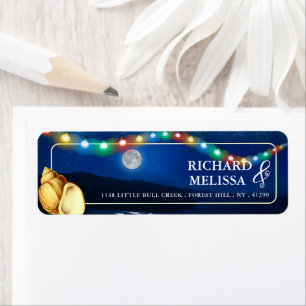 Elegante Moonlit Beach Wedding