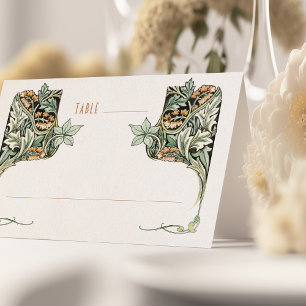 Elegante morris-Inspirierte Hochzeitstippkarten