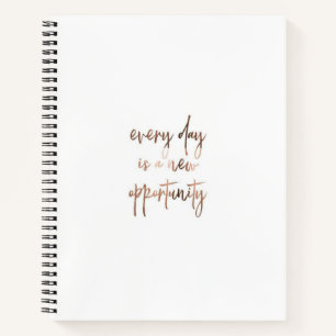 Elegante Motivation für den Alltag Personalisiert Notizbuch